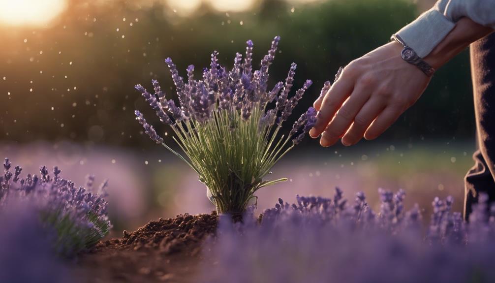Watering Lavender for Optimal Growth